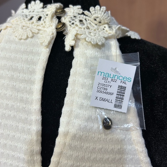 Maurices Cream Lace Halter Blouse - Picture 4 of 6